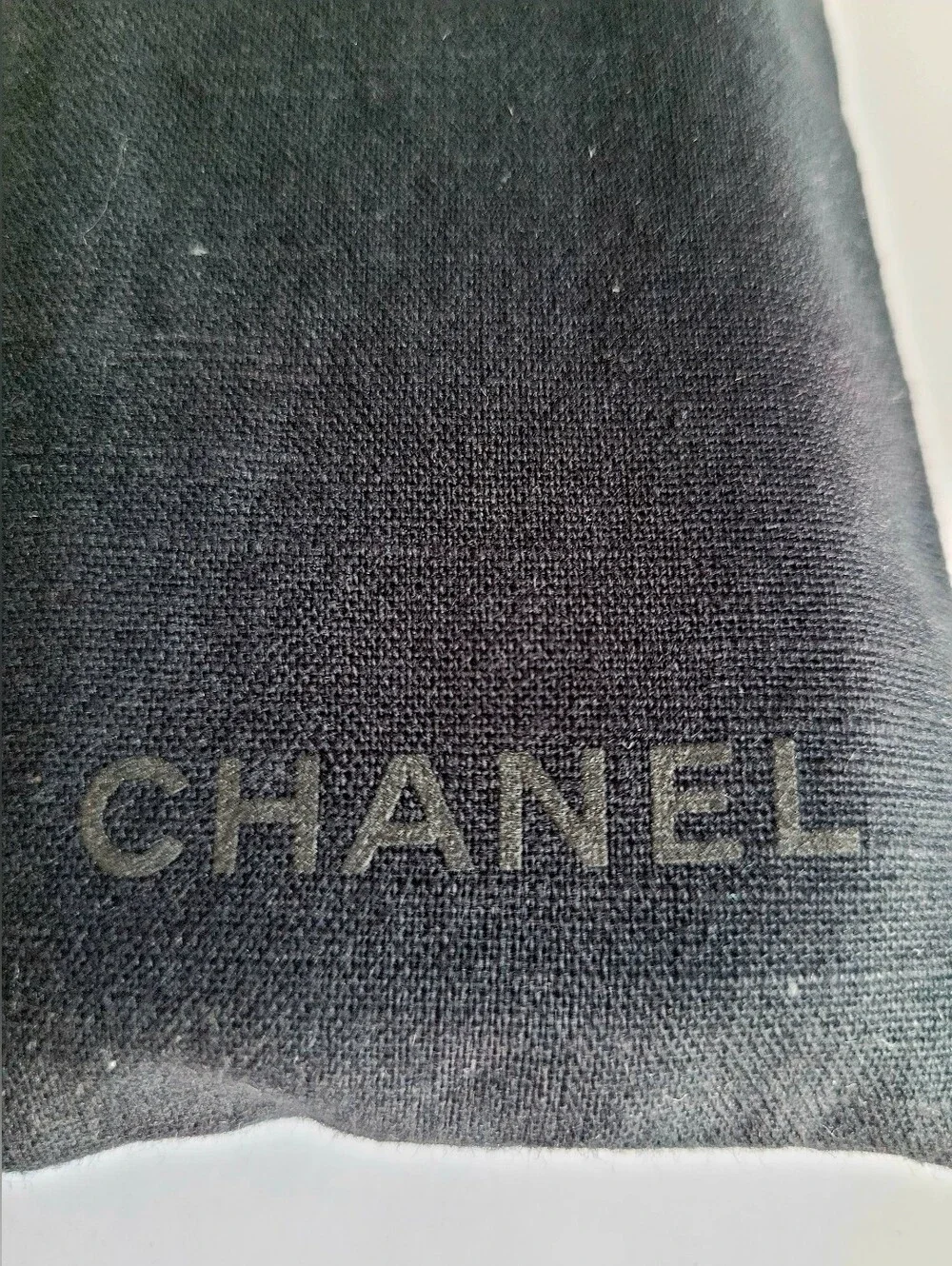 Chanel Black Sunglasses Drawstring Dust Bag Double Layered 6.5